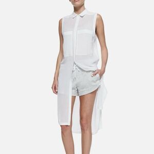 Helmut Lang Gauze Tunic Shirt Size Small